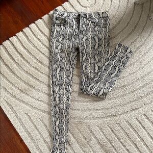 Wild Fable Black and White Snake Print Skinny Jeans